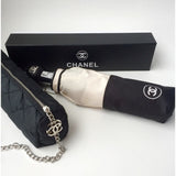 Brand new limited edition CHANEL umbrella with automatic opening and closing function - simply by pressing the button, gift for VIP customers.