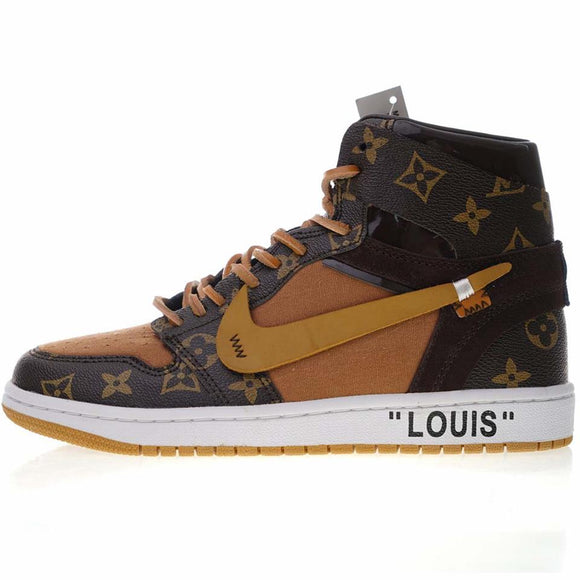 Jual Men's shoe Nike Air Jordan aj1 x Louis Vuitton x off white aq0818-202  ow co branded guest edition LV Jordan code 08hhll1 - 43 di Seller Li Liwei  Shop - Hong