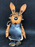 MCM Visetos Rabbit Biker Bag Charm / Keychain