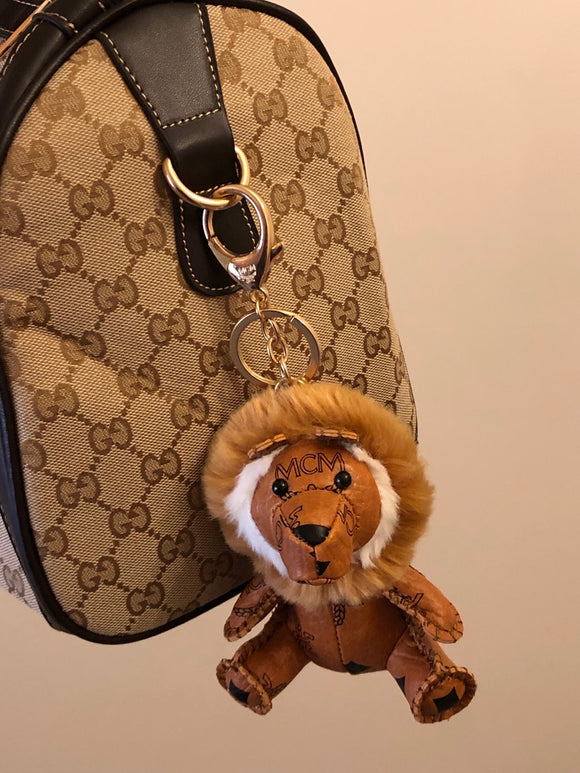 MCM Visetos Zoo Lion Keychain / Bag-charm