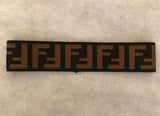 FF Fendi Headband in Black and Brown