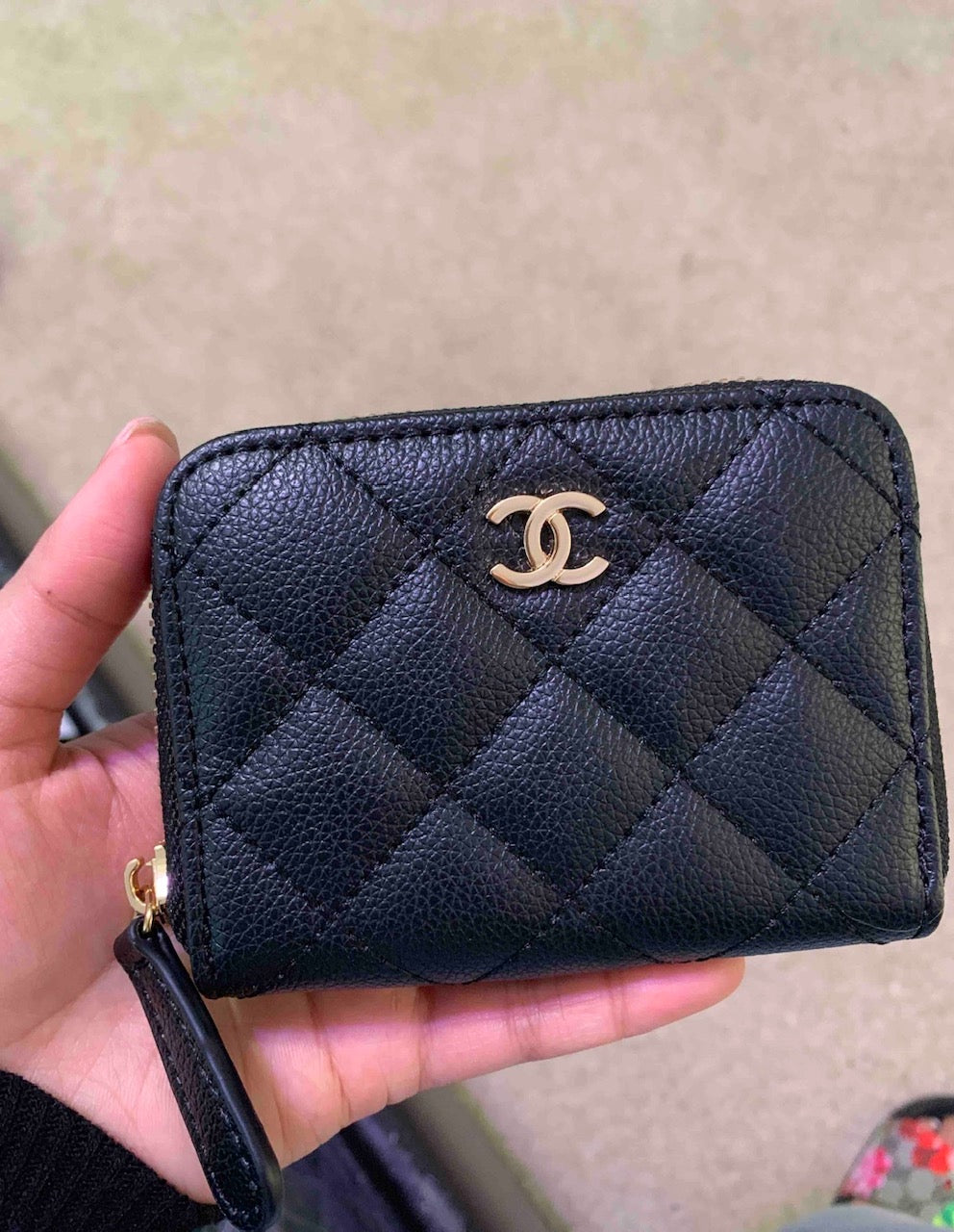 Chanel Extra Small CC Logo Keychain Coin Wallet