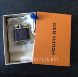 LV vintage style lighter with leather cover, comes with box and gift pouch