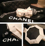 This umbrella is not available to purchase in any Chanel stores as it is a gift for CHANEL VIP customers with large purchases. Classy, unique and cheapest price for excellent piece on the market only here.